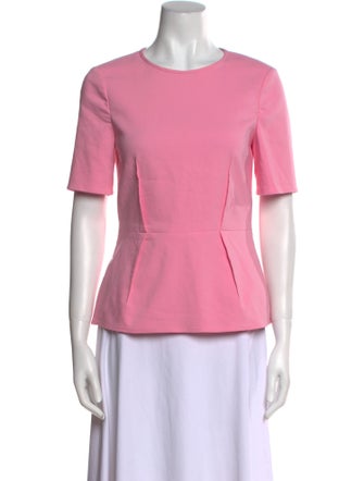 Tibi Crew Neck Short Sleeve T-Shirt
