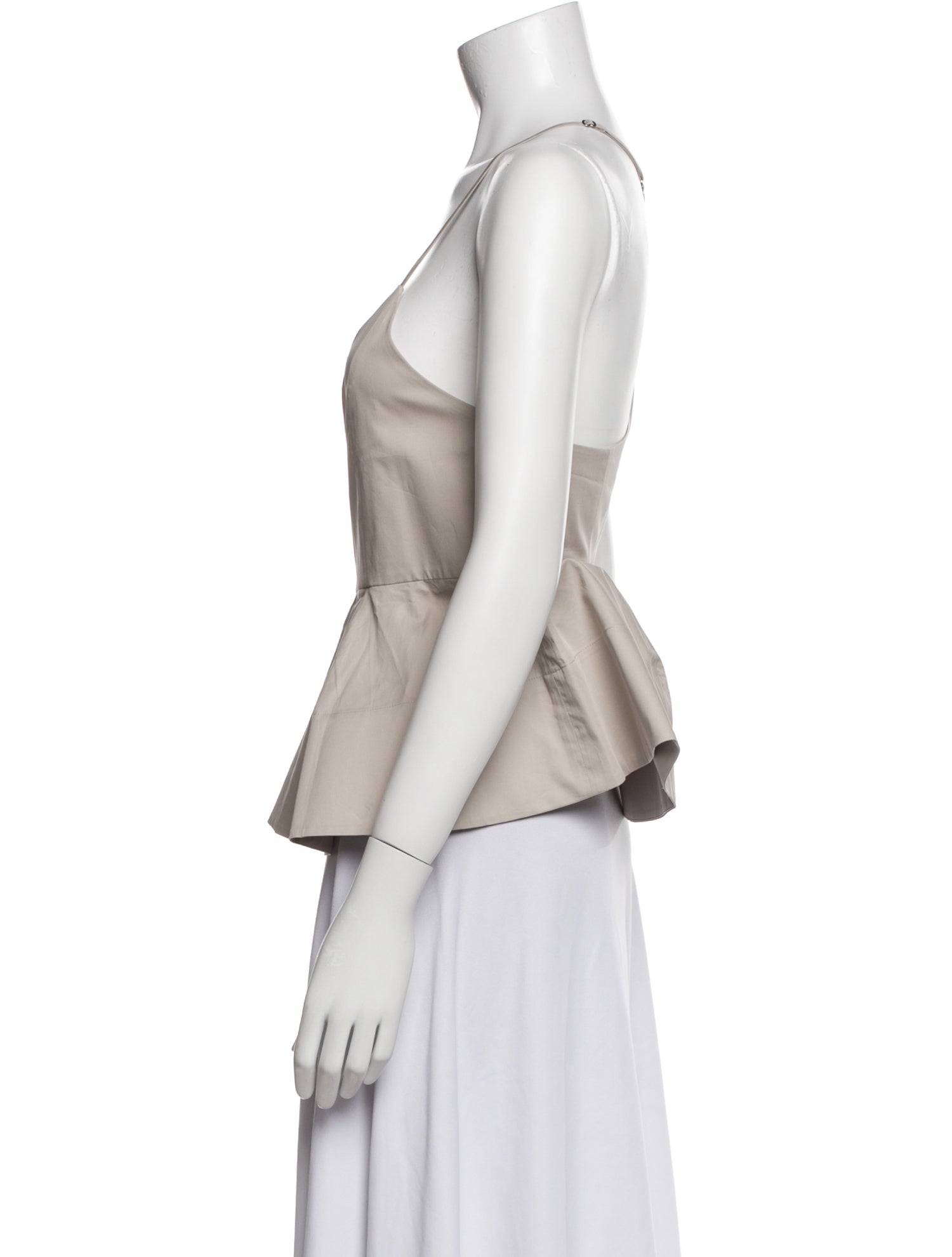 Tibi Scoop Neck Sleeveless Top