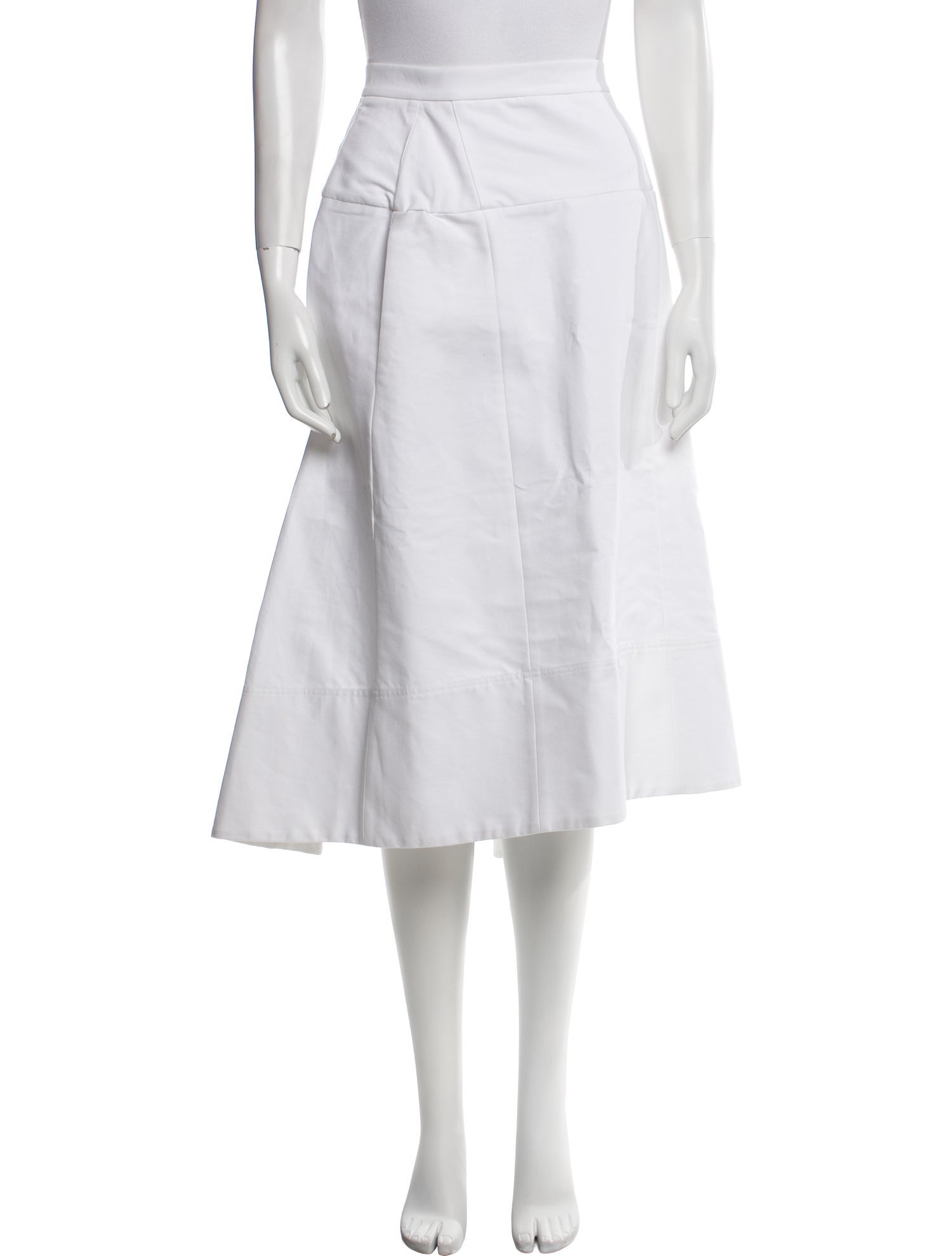 Tibi Pleated Accents Midi Length Skirt