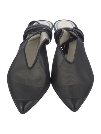 Tibi Mesh Slingback Pumps