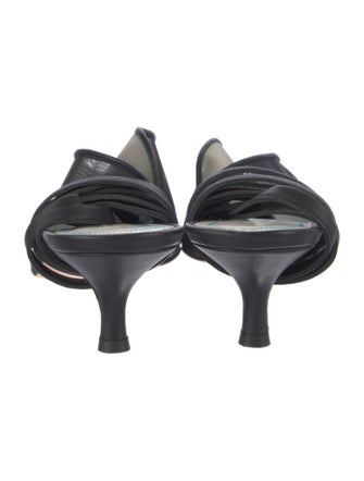 Tibi Mesh Slingback Pumps