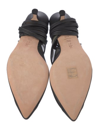 Tibi Mesh Slingback Pumps