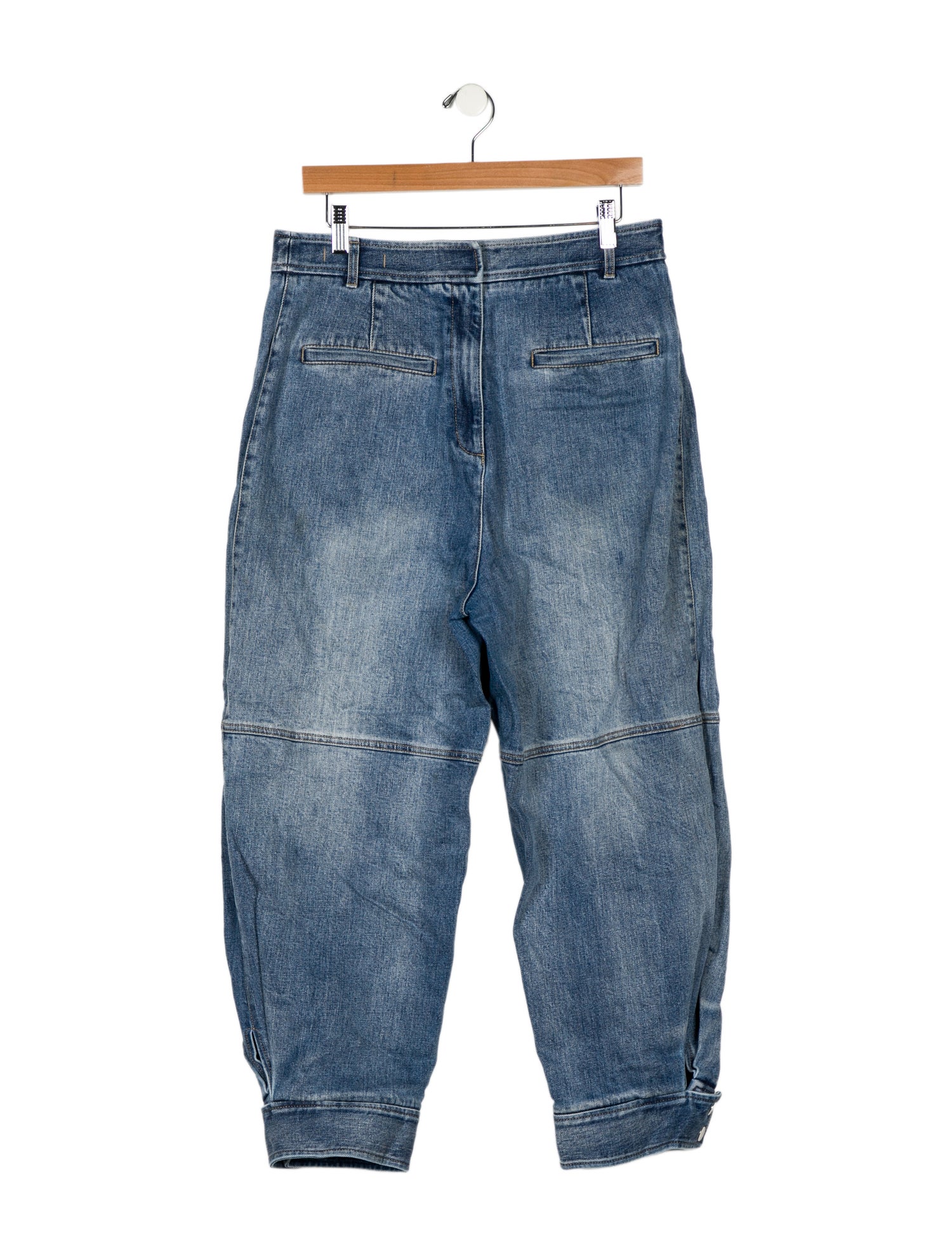 Tibi High-Rise Straight Leg Jeans