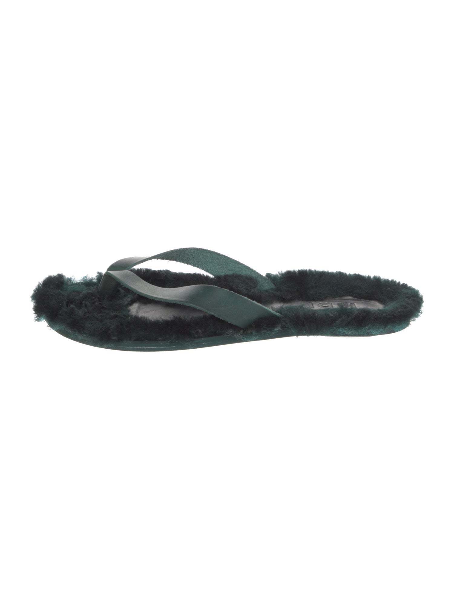 Tibi Faux Fur Faux Fur Trim Slides