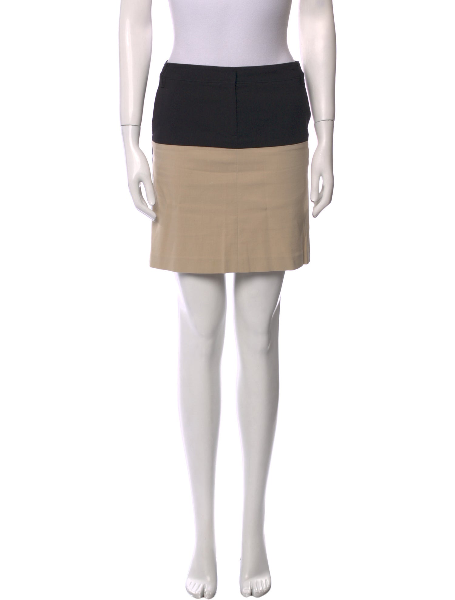 Tibi Colorblock Pattern Mini Skirt