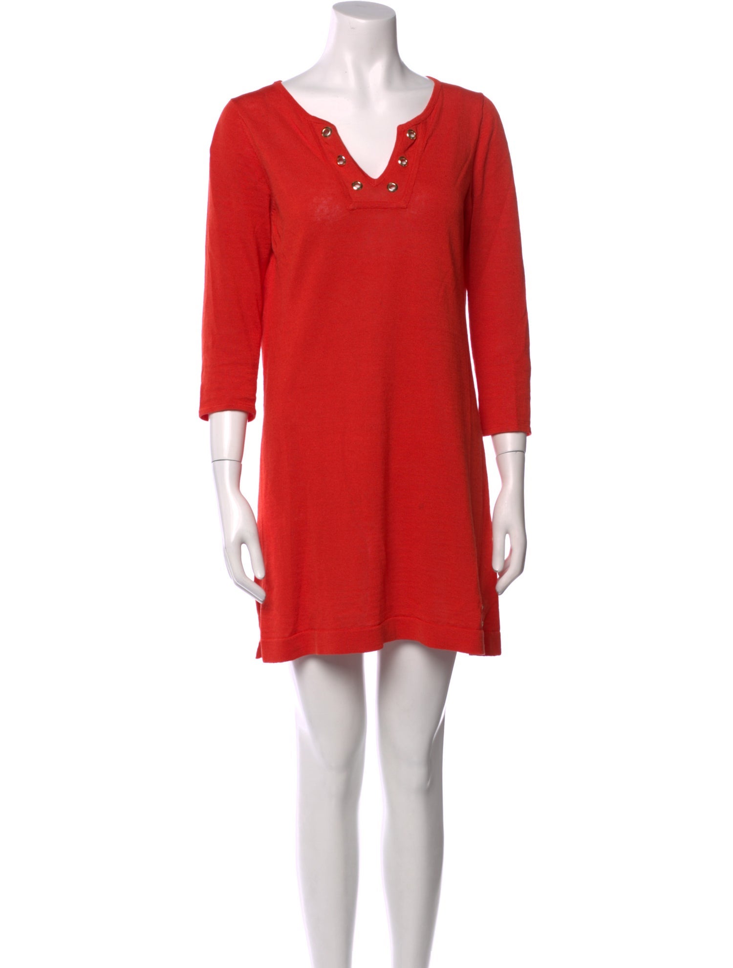 Tibi V-Neck Mini Dress