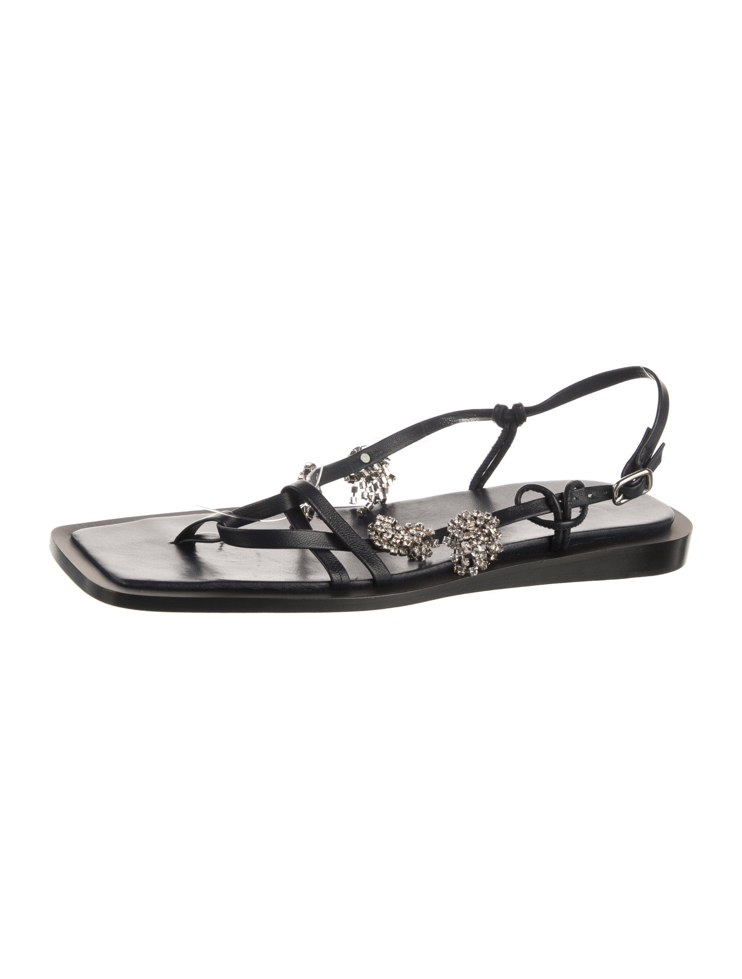 Tibi Leather Slingback Sandals