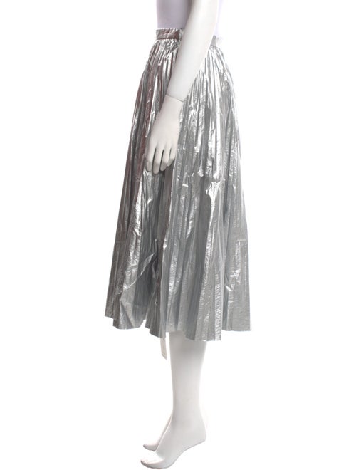 Tibi Pleated Accents Knee-Length Skirt