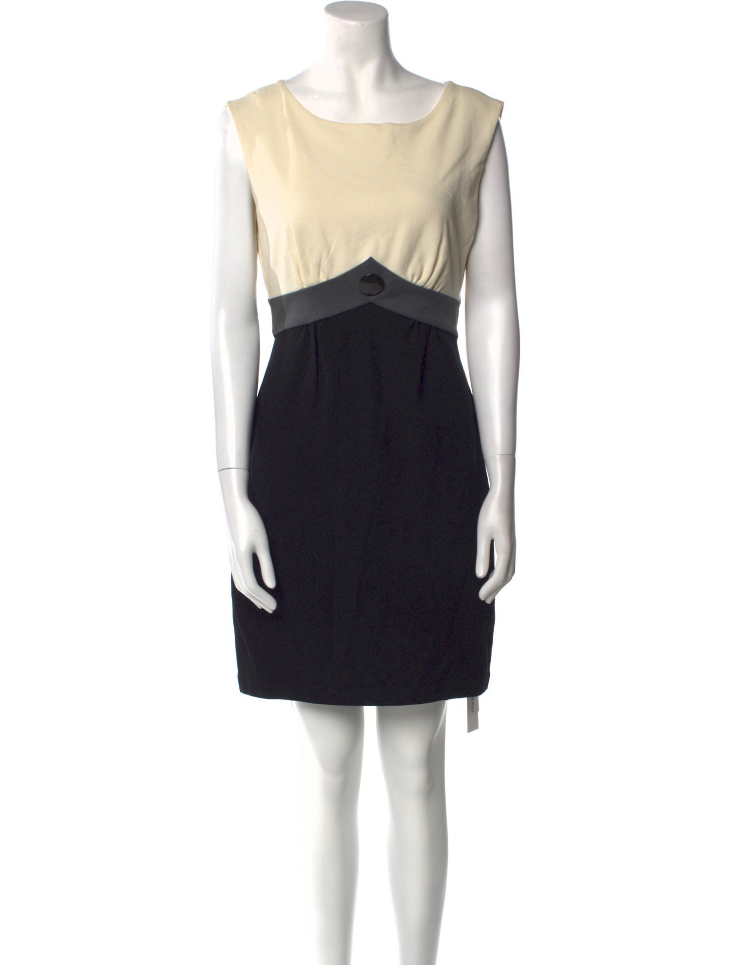 Tibi Colorblock Pattern Mini Dress