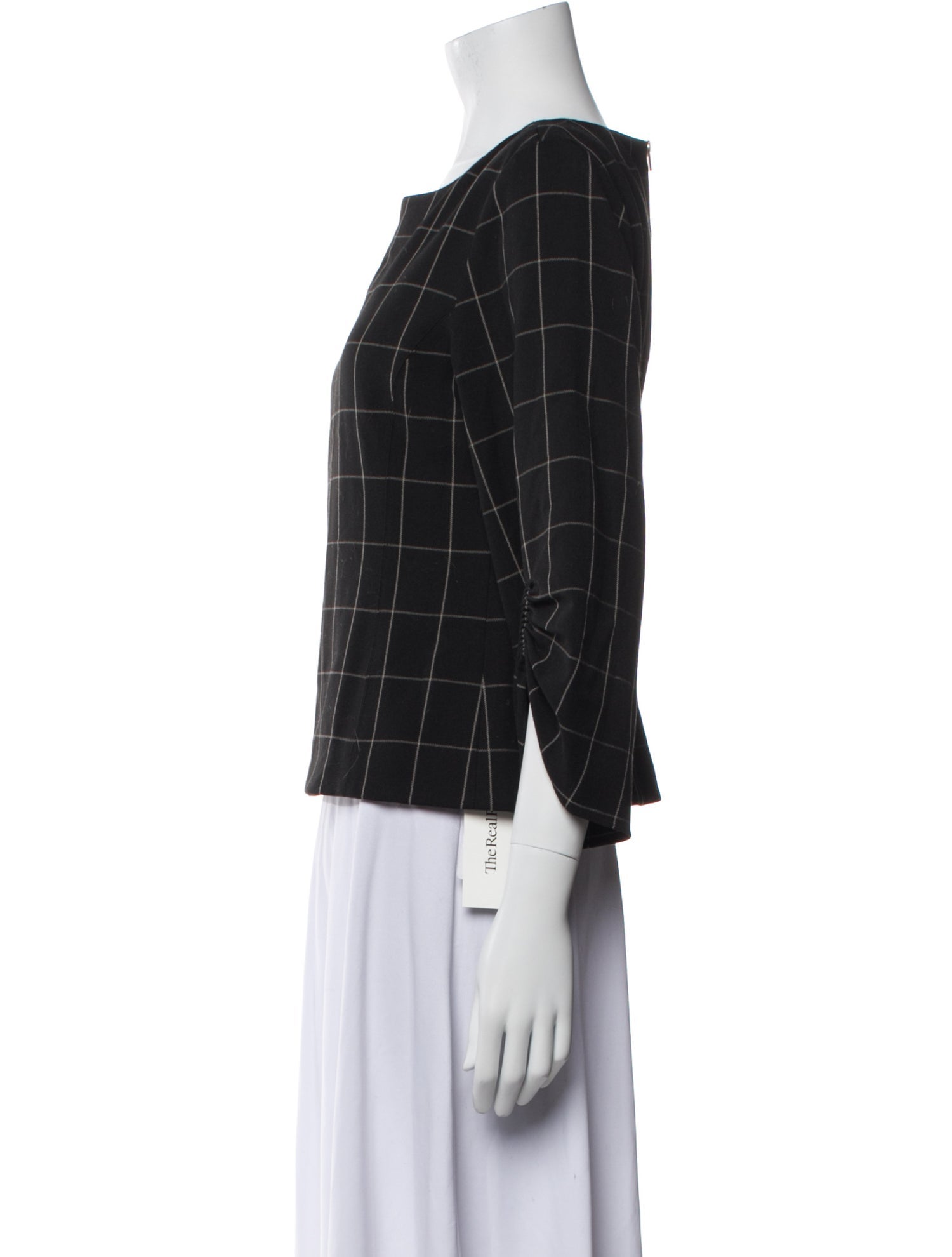 Tibi Plaid Print Evening Jacket