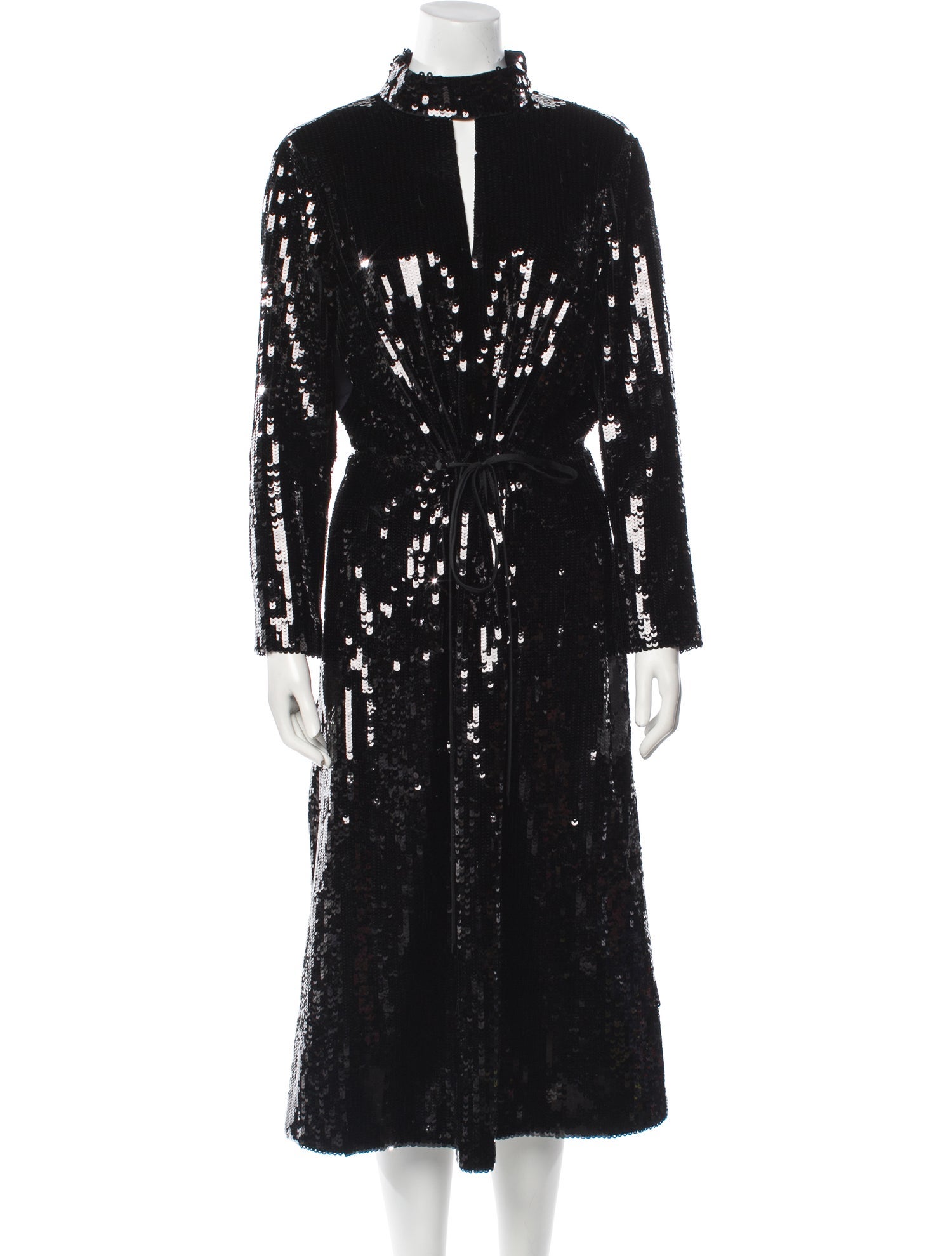 Tibi Mock Neck Midi Length Dress