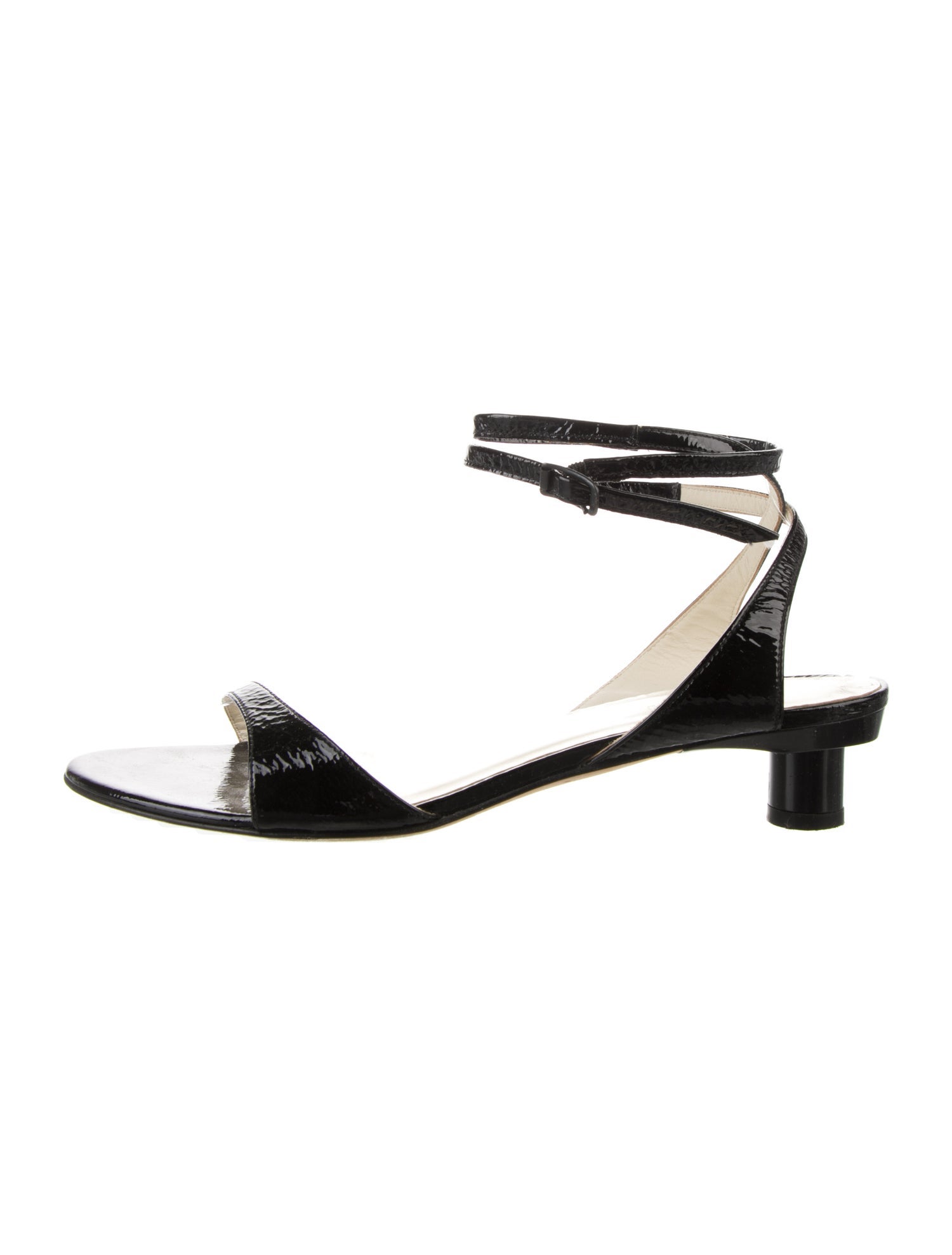 Tibi Patent Leather Slingback Sandals