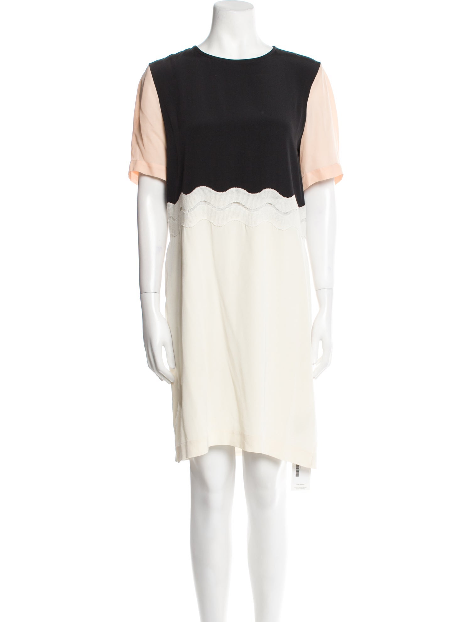 Tibi Crew Neck Knee-Length Dress