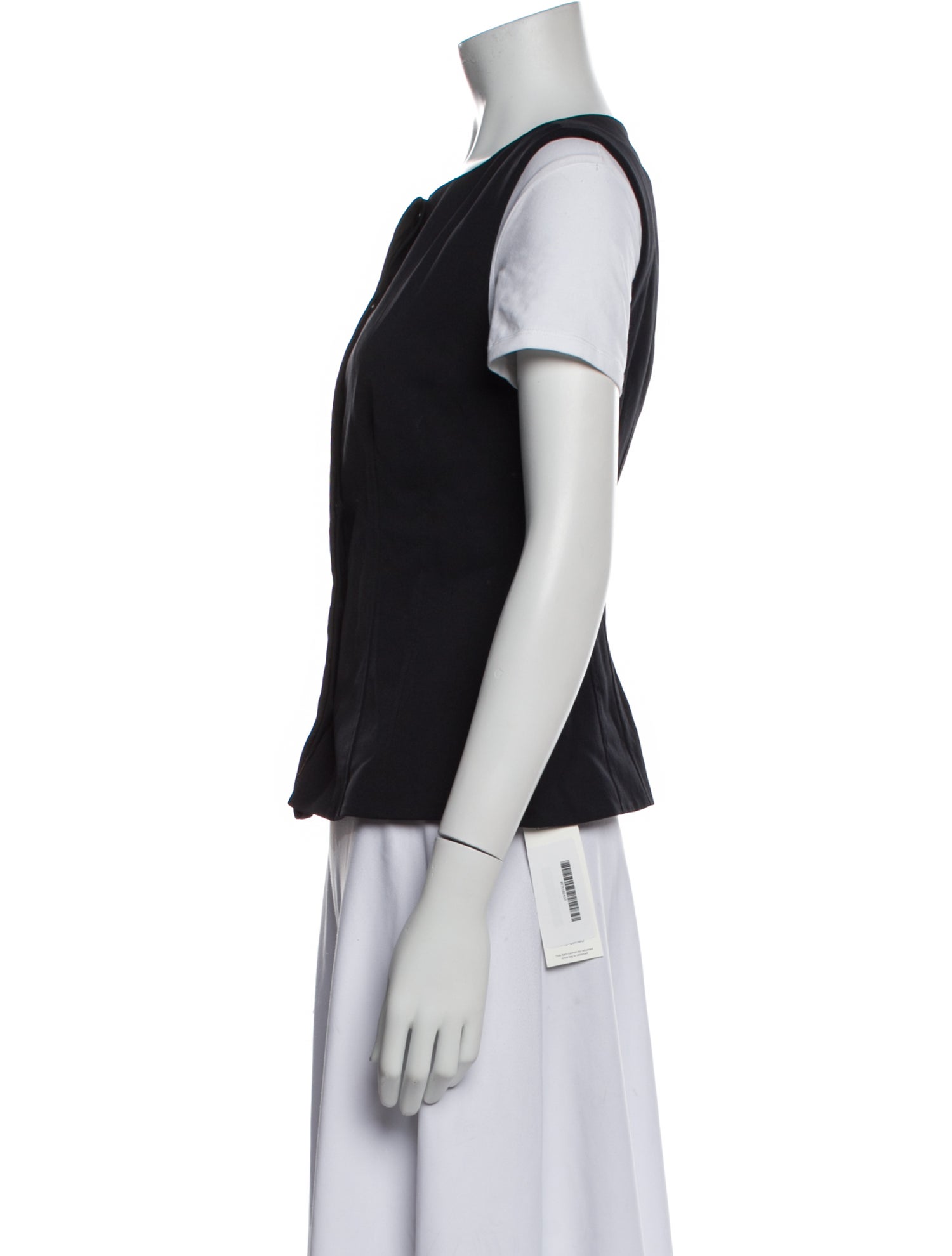 Tibi Bateau Neckline Short Sleeve T-Shirt