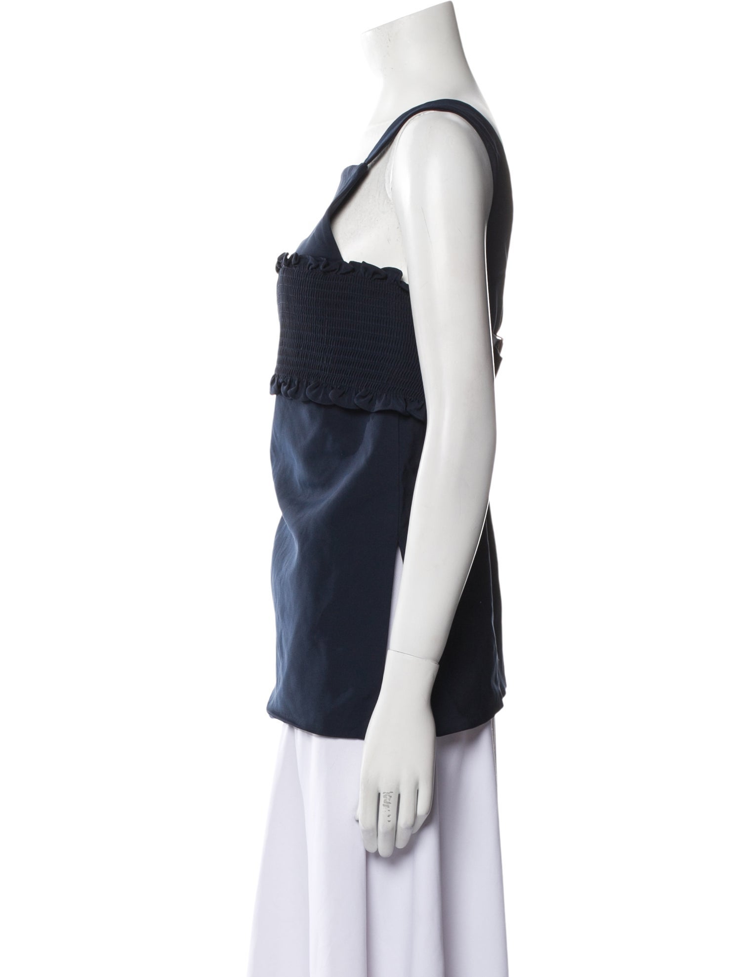 Tibi Square Neckline Mini Dress