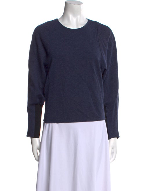 Tibi Crew Neck Long Sleeve Sweatshirt
