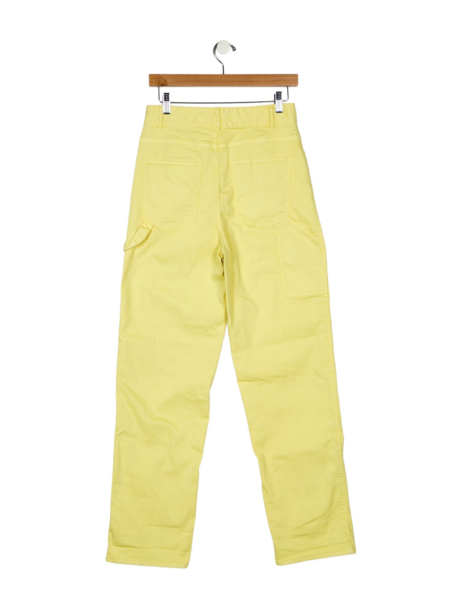 Tibi High-Rise Straight Leg Jeans