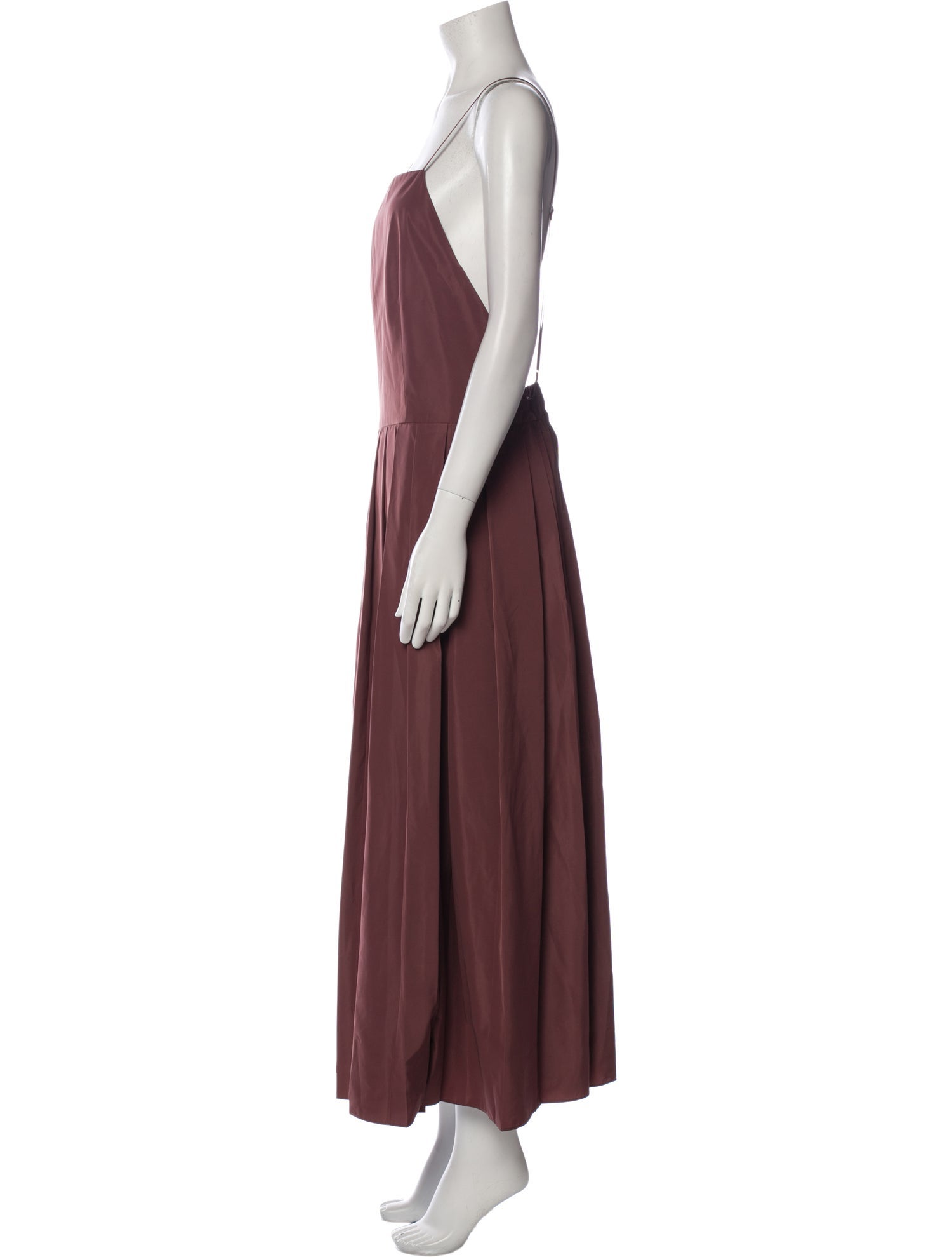 Tibi Square Neckline Long Dress
