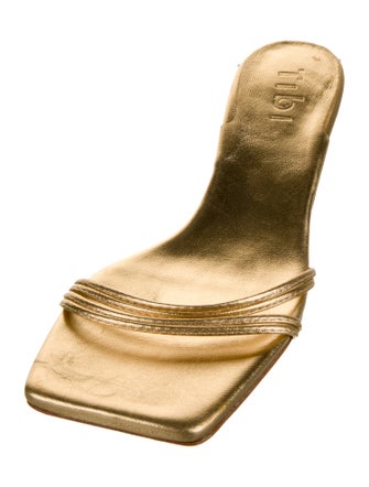 Tibi Leather Slides