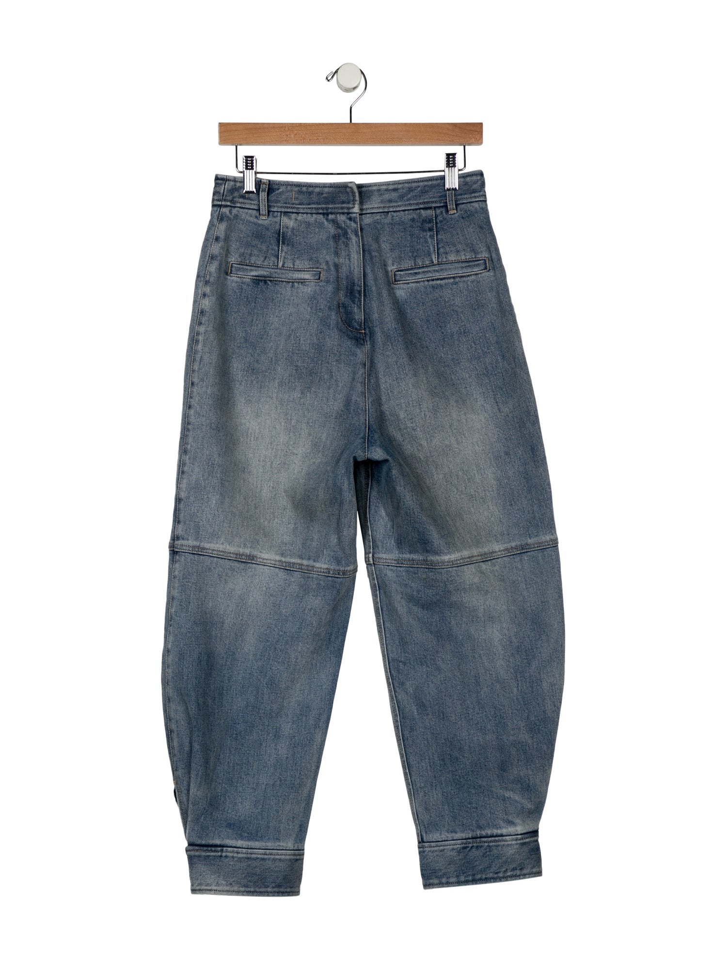 Tibi High-Rise Straight Leg Jeans