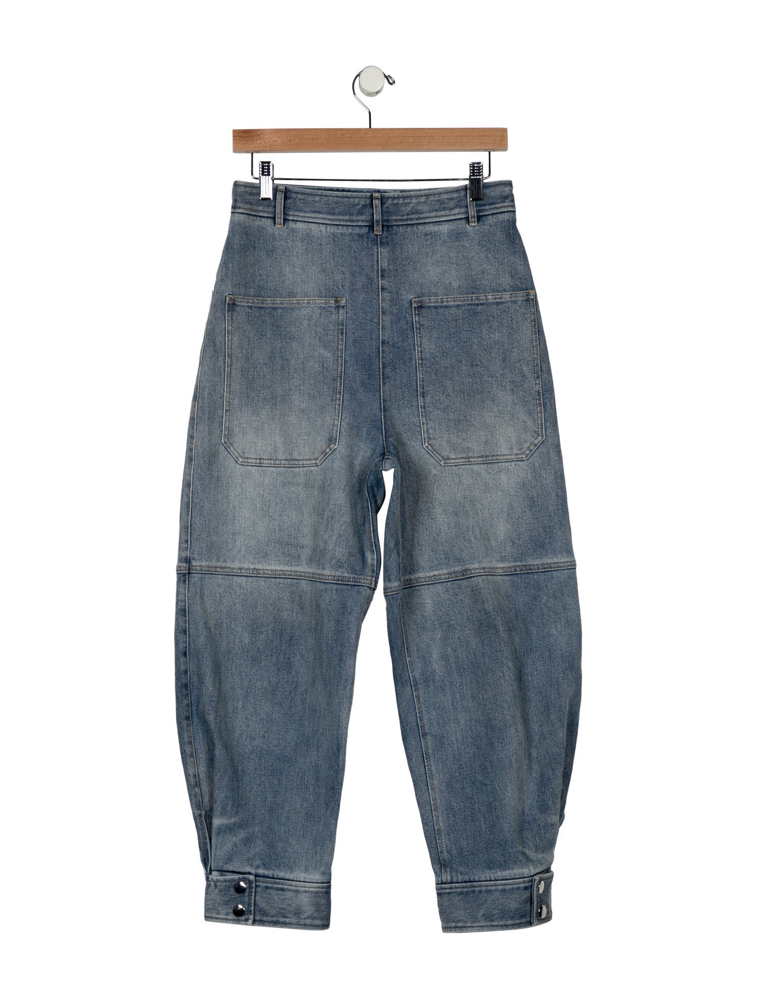 Tibi High-Rise Straight Leg Jeans