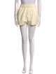 Tibi Lamb Leather Mini Shorts