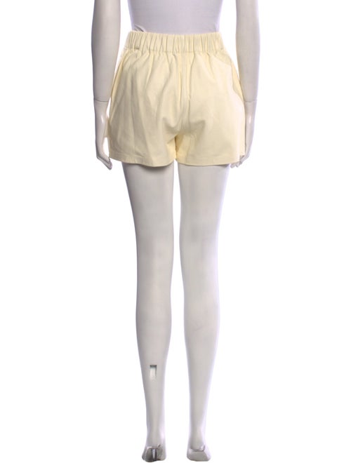 Tibi Lamb Leather Mini Shorts