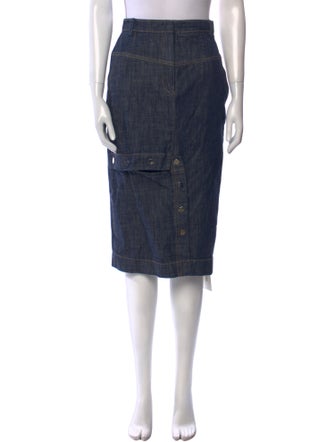 Tibi Studded Accents Knee-Length Skirt