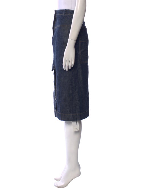 Tibi Studded Accents Knee-Length Skirt