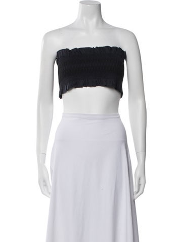 Tibi Tops Strapless Crop Top M