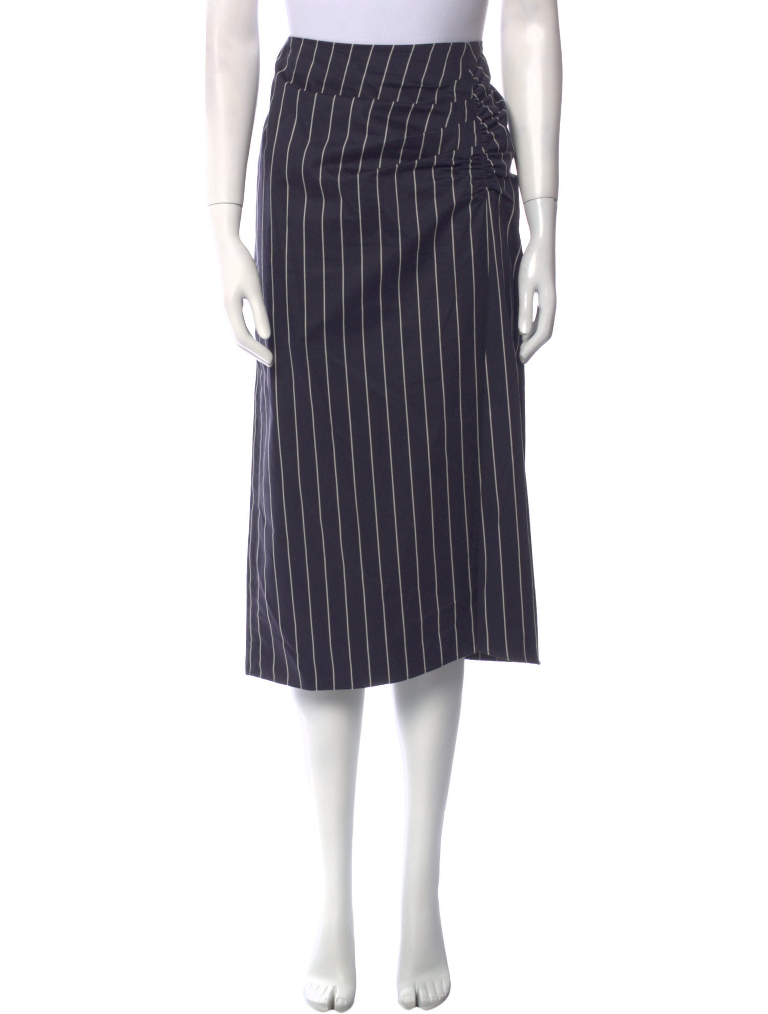 Tibi Striped Midi Length Skirt