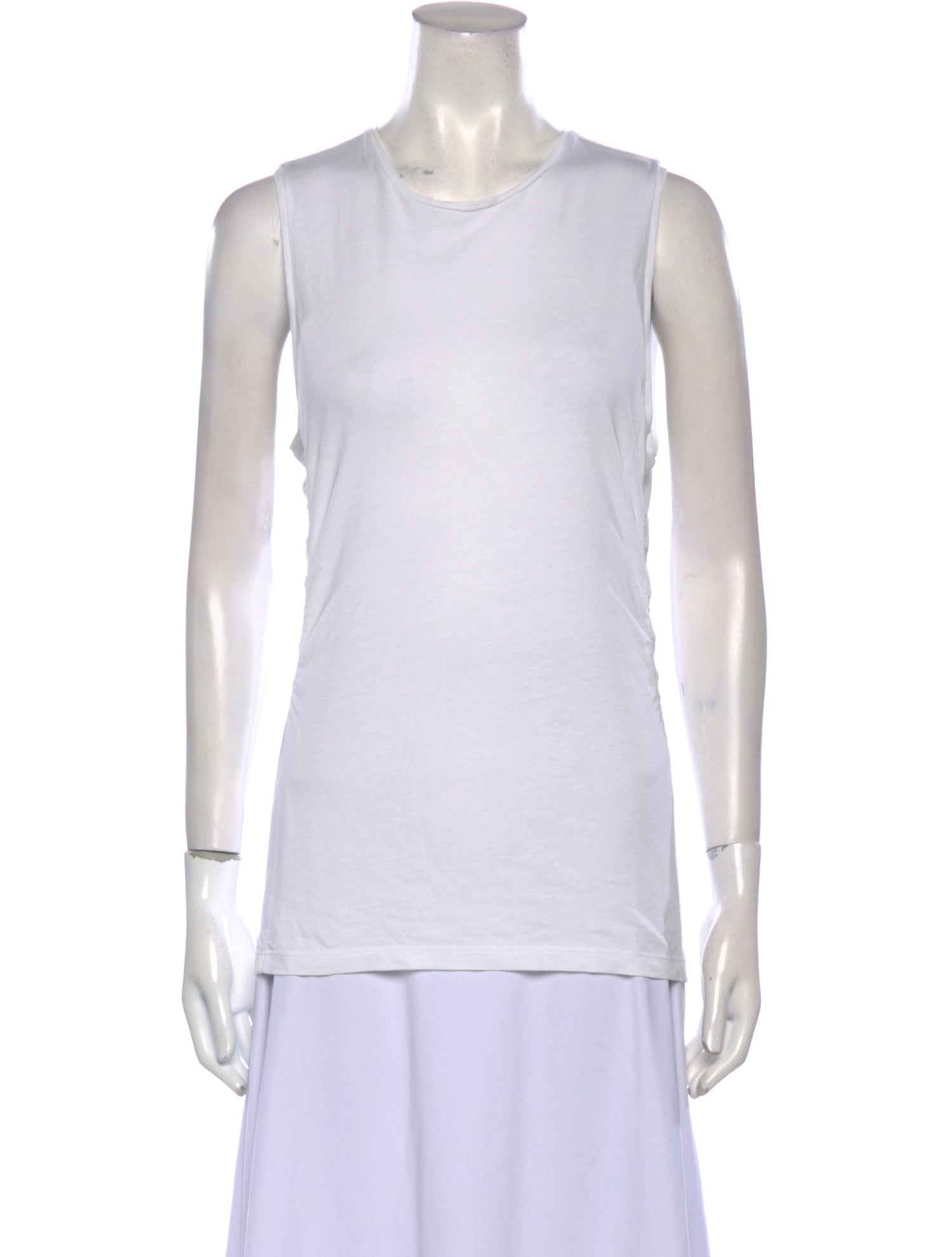 Tibi Crew Neck Sleeveless Top