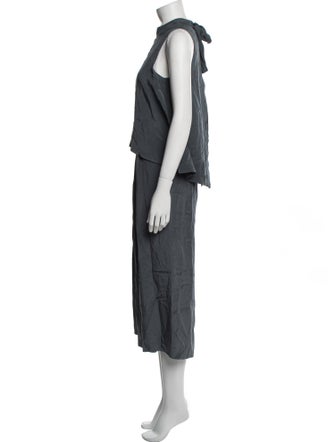 Tibi Silk Mock Neck Jumpsuit