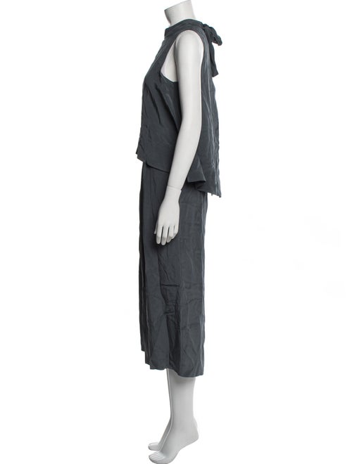 Tibi Silk Mock Neck Jumpsuit