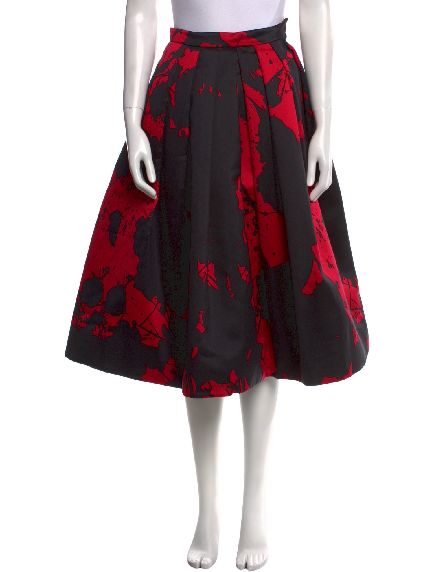 Tibi Linen Midi Length Skirt