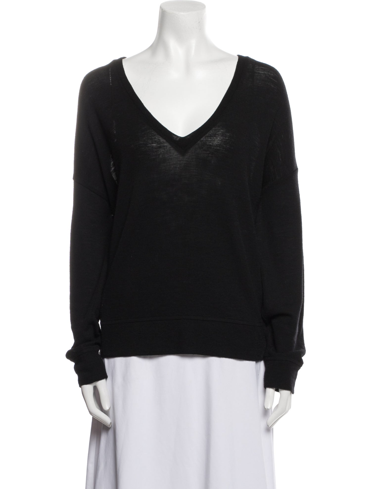 Tibi Wool V-Neck Sweater