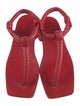 Tibi Leather T-Strap Sandals