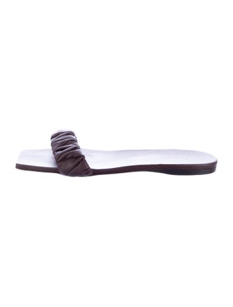 Tibi Leather Slides