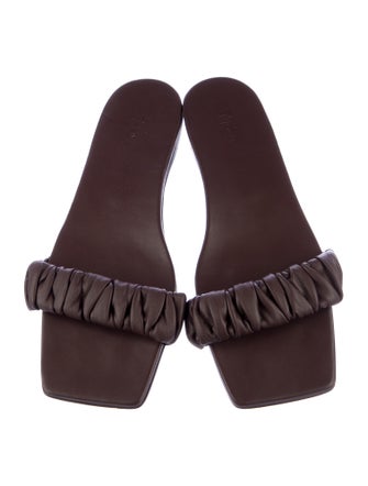 Tibi Leather Slides