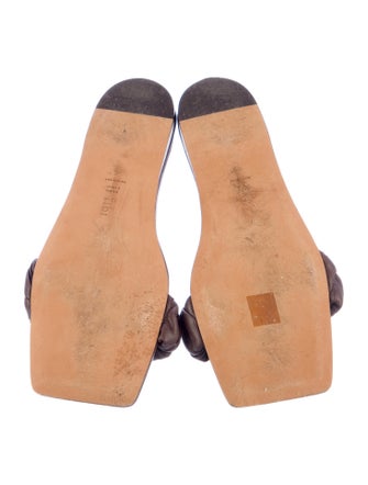 Tibi Leather Slides