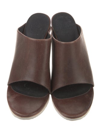 Tibi Leather Slides