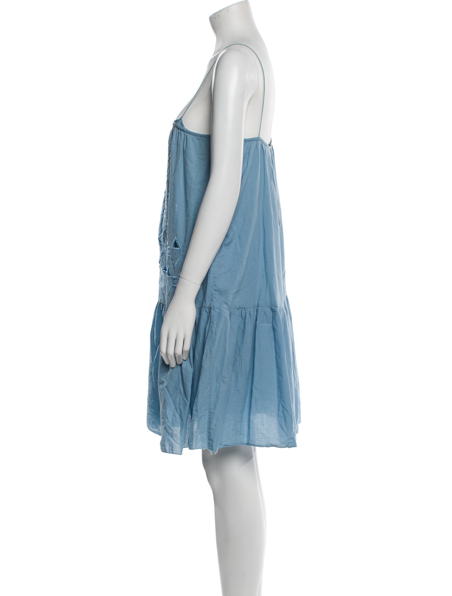 Tibi Square Neckline Mini Dress