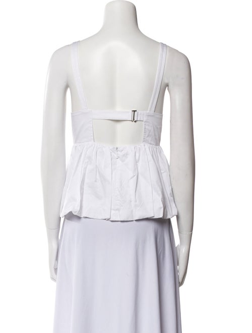 Tibi Square Neckline Sleeveless Top