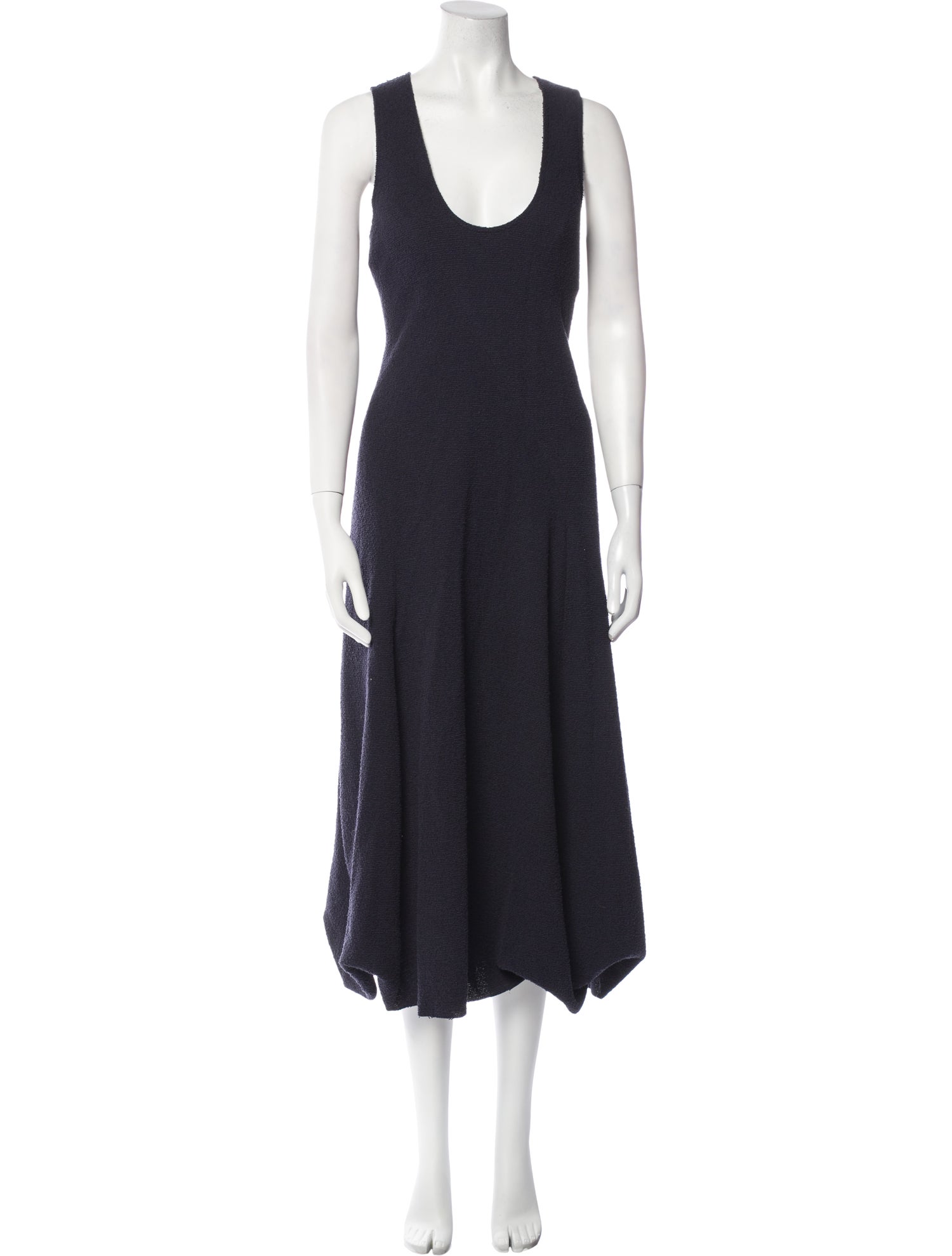 Tibi Scoop Neck Long Dress