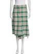 Tibi Plaid Print Midi Length Skirt