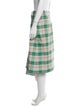 Tibi Plaid Print Midi Length Skirt