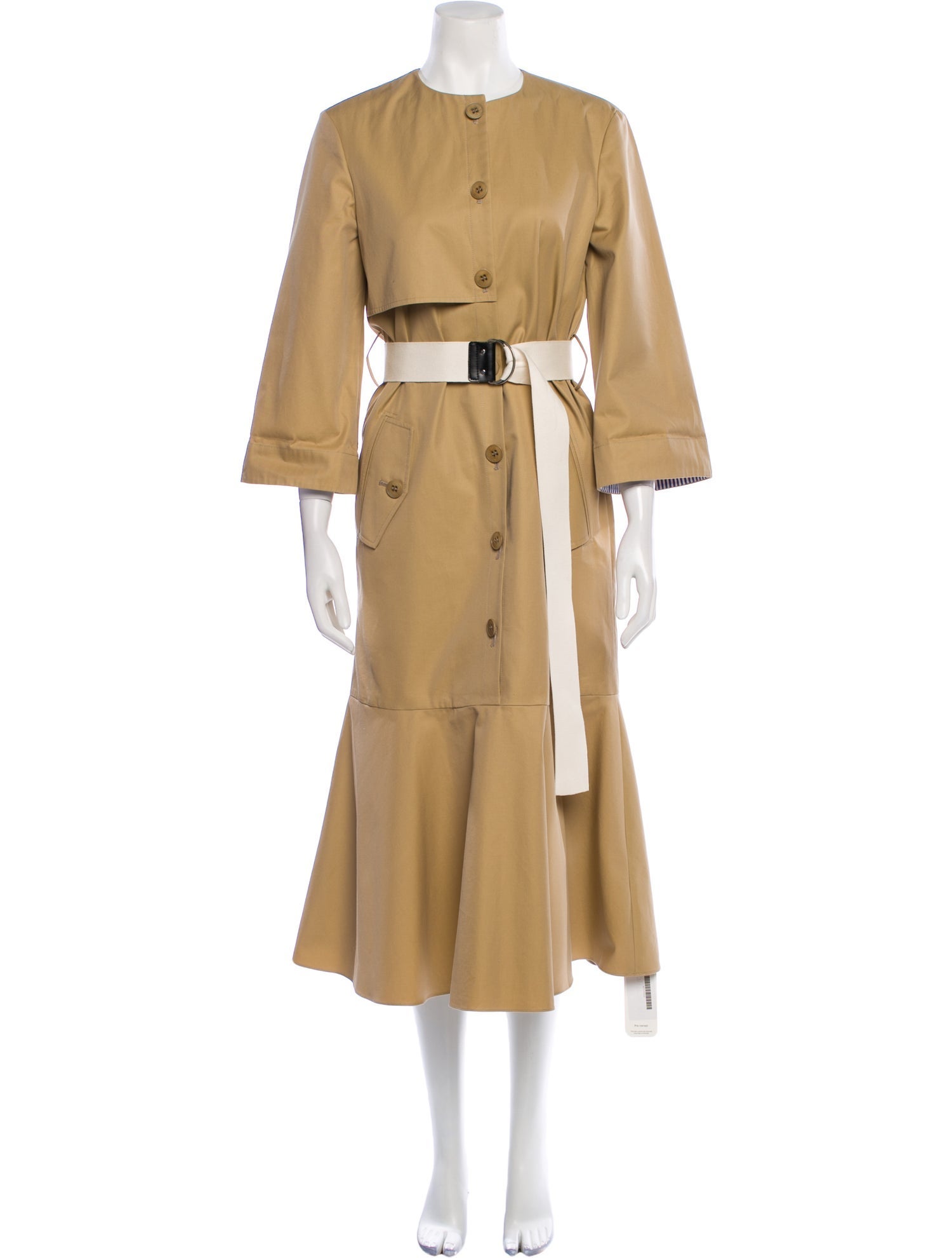 Tibi Crew Neck Long Dress