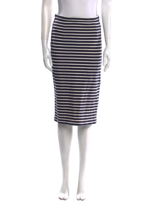 Tibi Striped Knee-Length Skirt