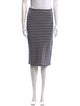 Tibi Striped Knee-Length Skirt