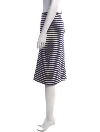 Tibi Striped Knee-Length Skirt